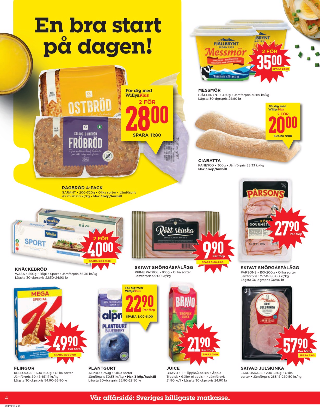 willy-s - Willy's-reklambladet giltigt från 10/11 - 16/11 - page: 4