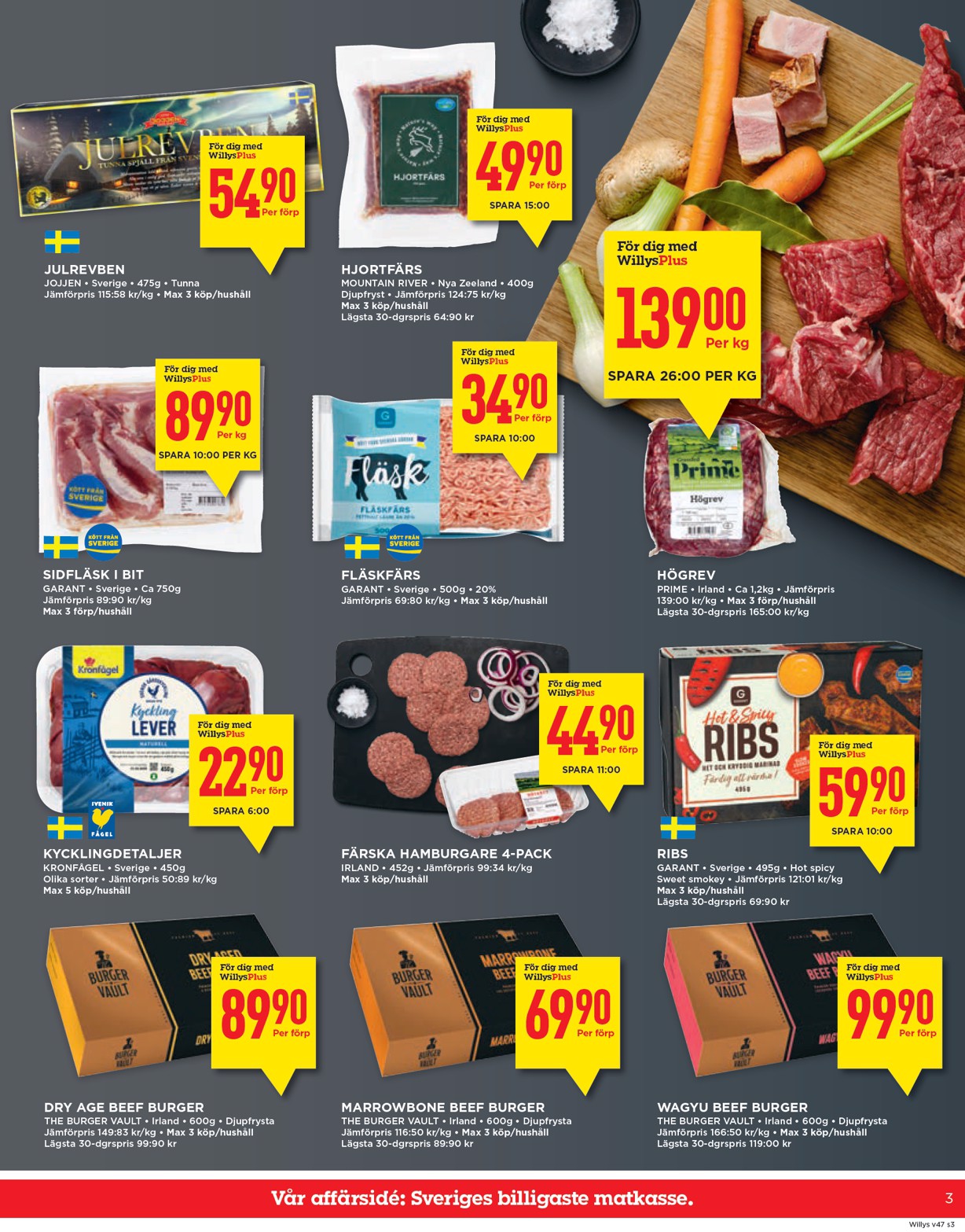 willy-s - Willy's-reklambladet giltigt från 17/11 - 23/11 - page: 3