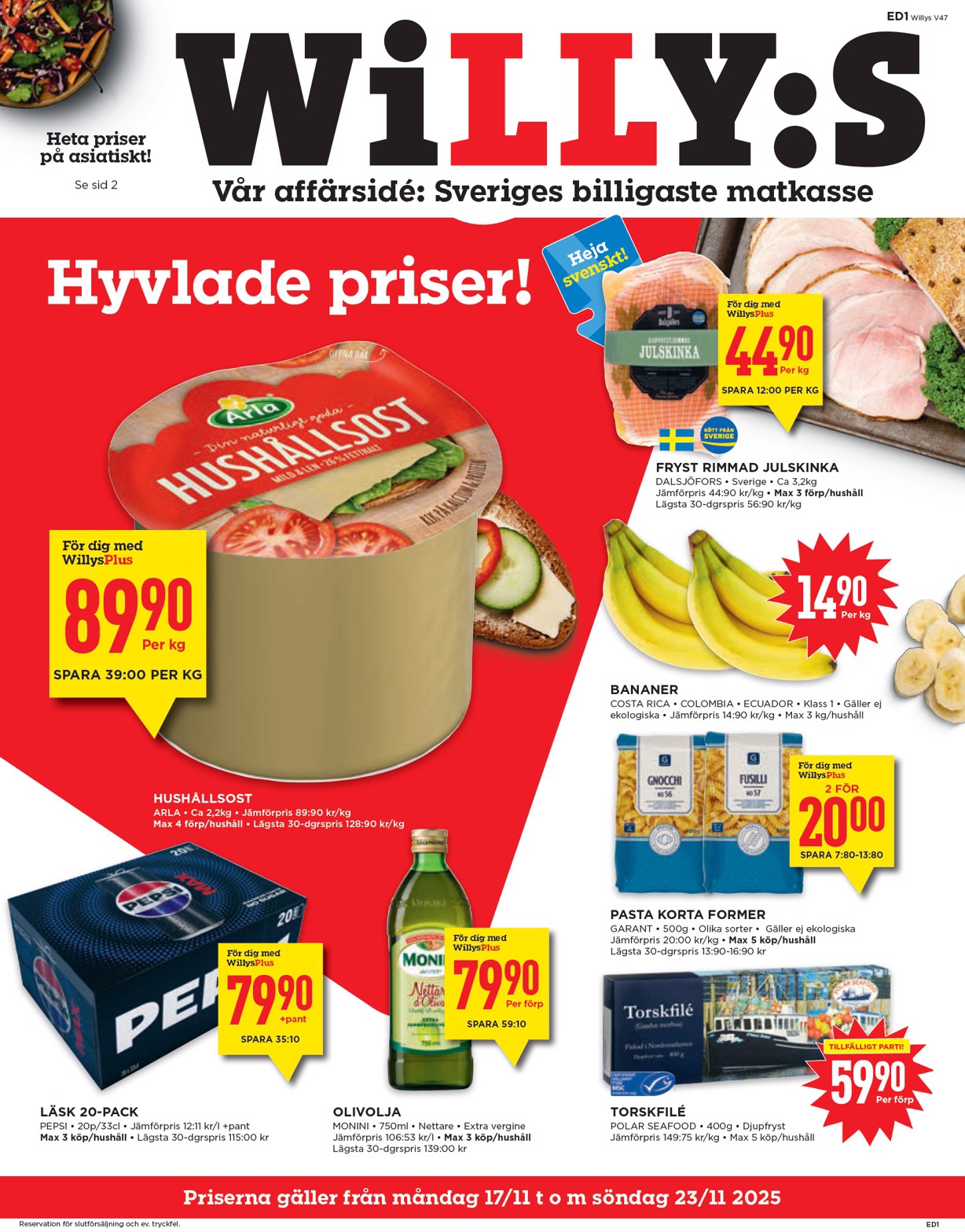 willy-s - Willy's-reklambladet giltigt från 17/11 - 23/11