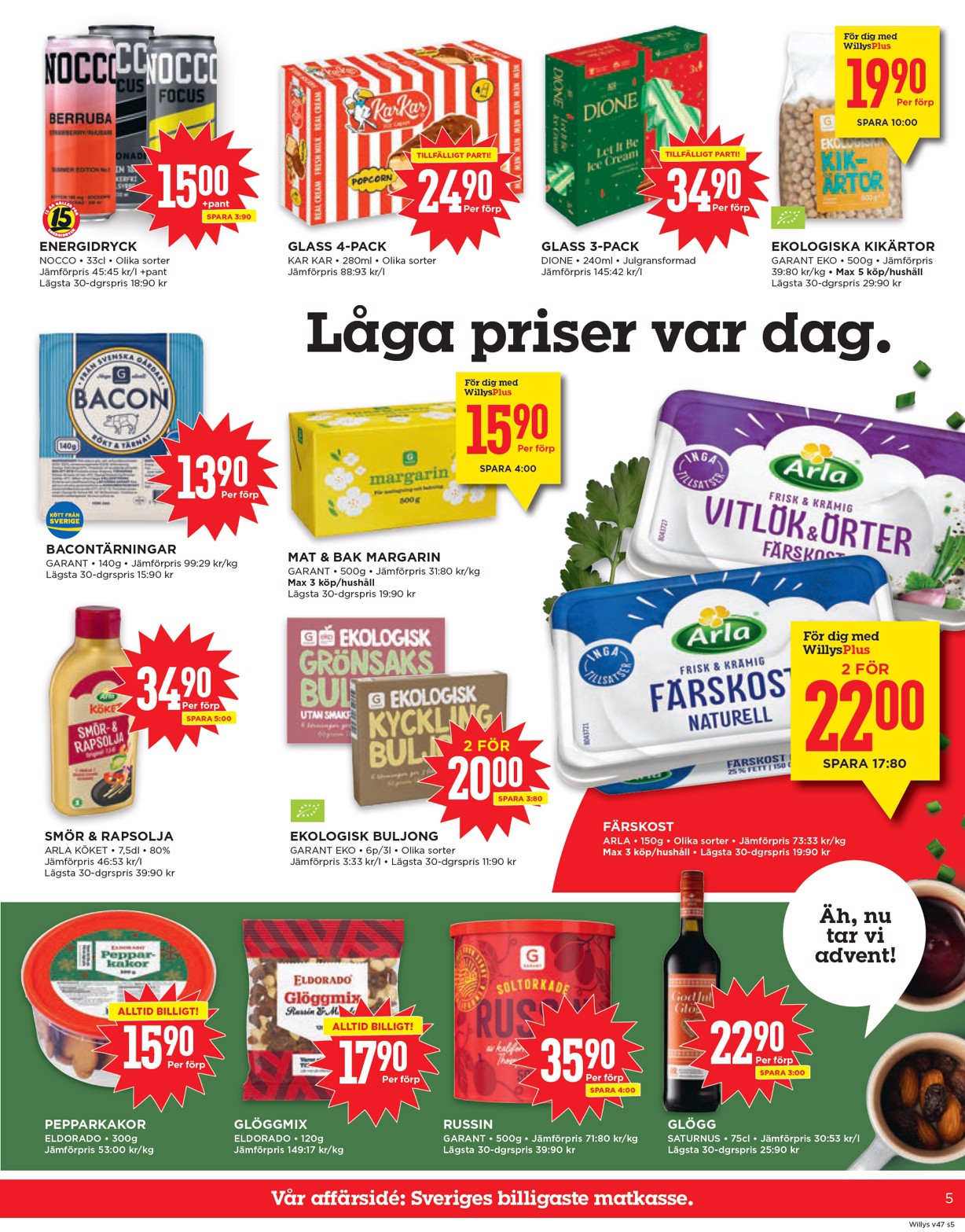 willy-s - Willy's-reklambladet giltigt från 17/11 - 23/11 - page: 5
