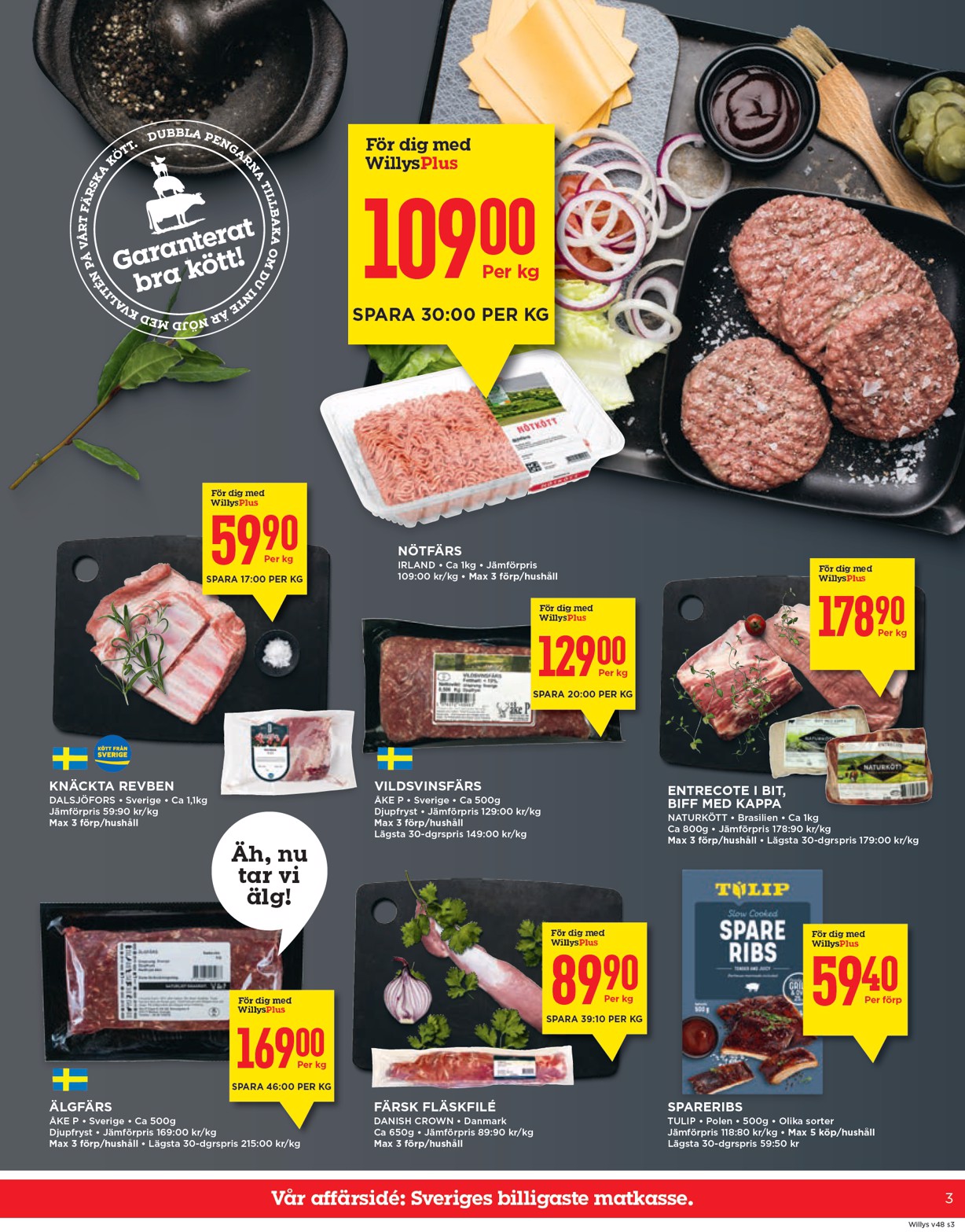 willy-s - Willy's-reklambladet giltigt från 24/11 - 30/11 - page: 3