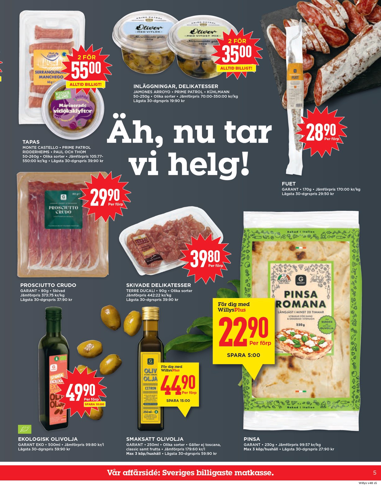 willy-s - Willy's-reklambladet giltigt från 24/11 - 30/11 - page: 5