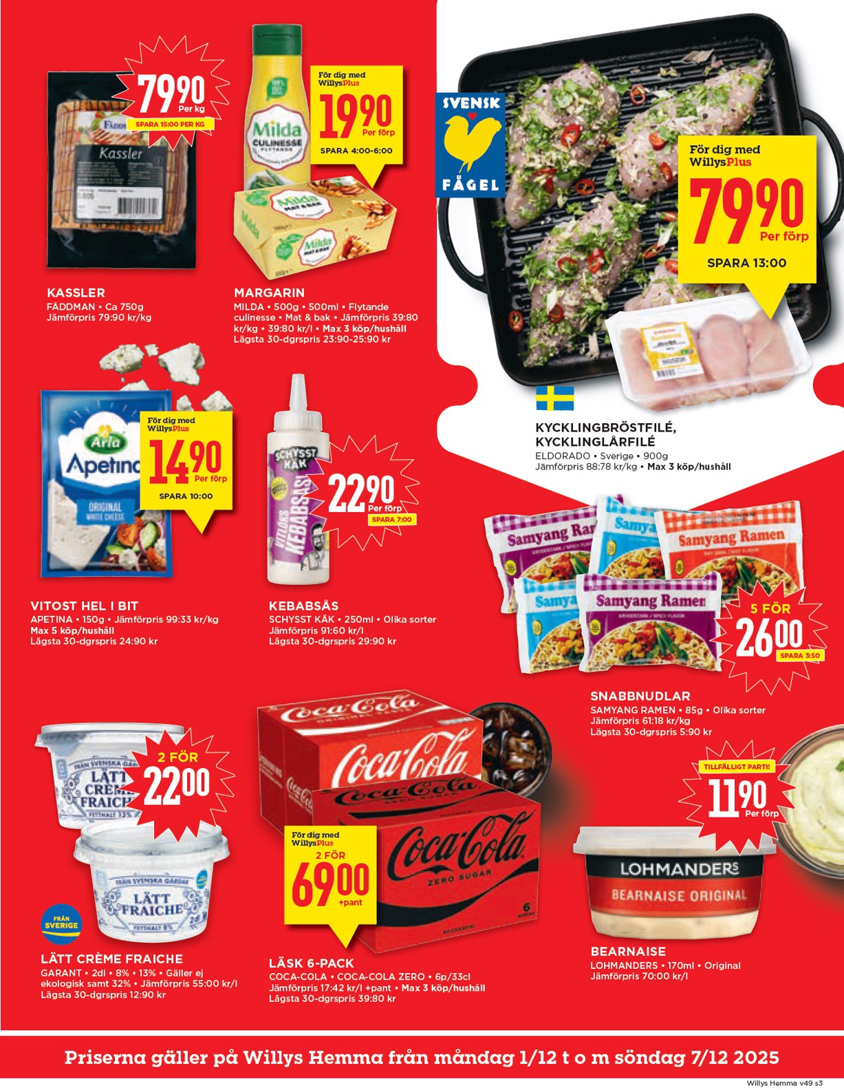 willy-s - Willy's - Hemma-reklambladet giltigt från 01/12 - 07/12 - page: 3