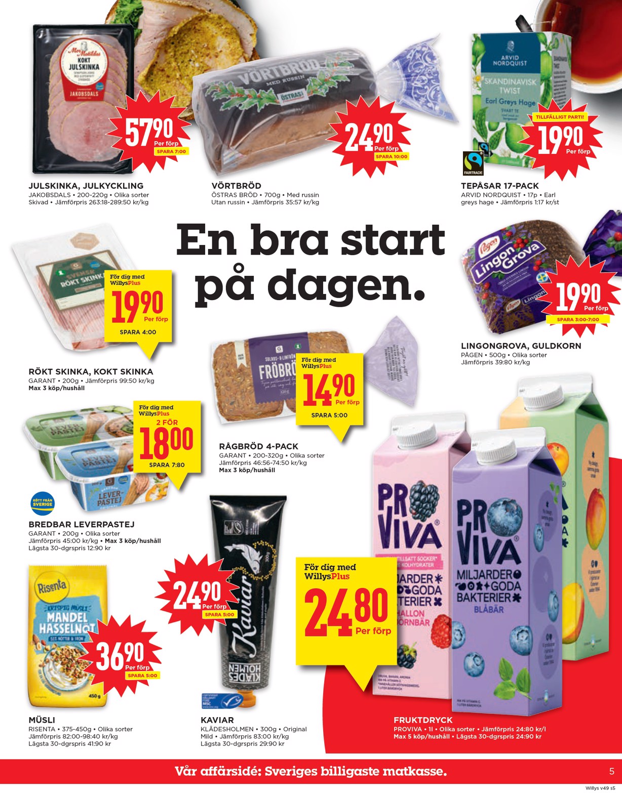willy-s - Willy's-reklambladet giltigt från 01/12 - 07/12 - page: 5