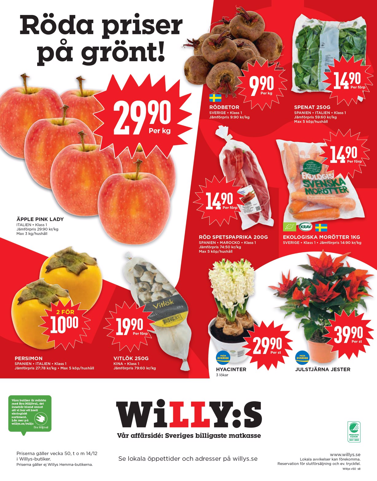 willy-s - Willy's-reklambladet giltigt från 08/12 - 14/12 - page: 8