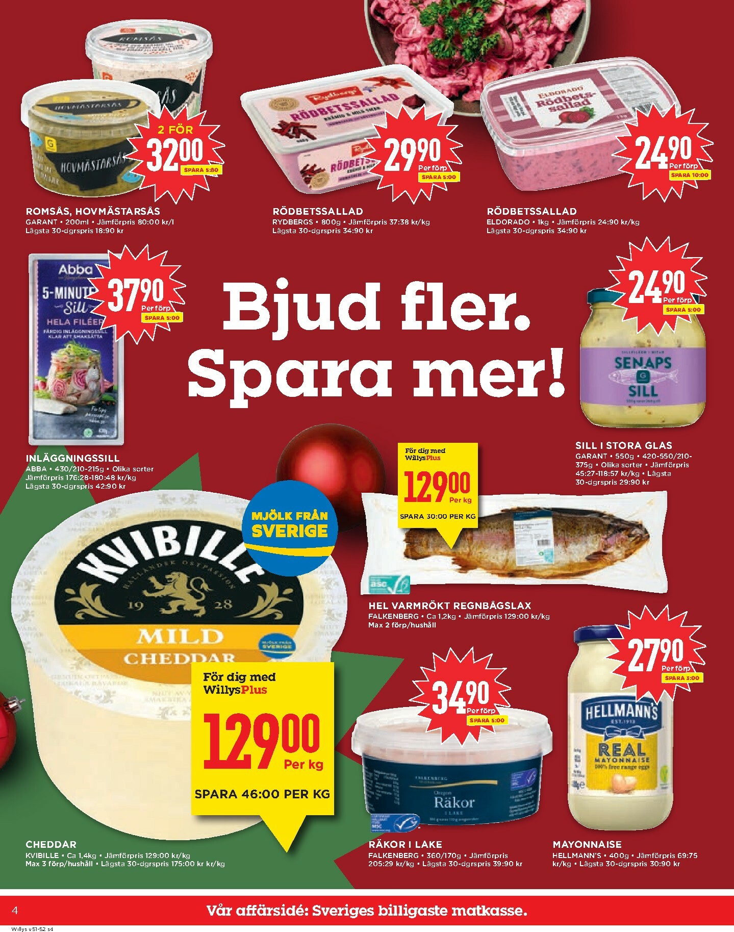 willy-s - Willy's-reklambladet giltigt från 15/12 - 25/12 - page: 4