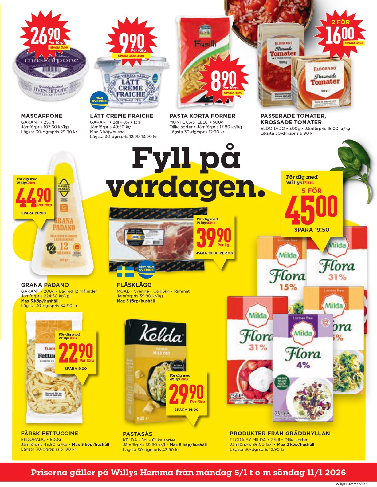 willy-s - Willy's - Hemma-reklambladet giltigt från 05/01 - 11/01 - page: 3