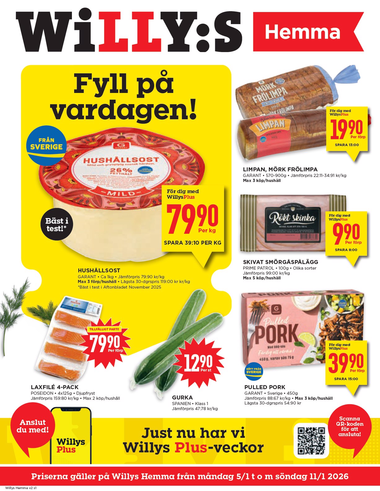 willy-s - Willy's - Hemma-reklambladet giltigt från 05/01 - 11/01