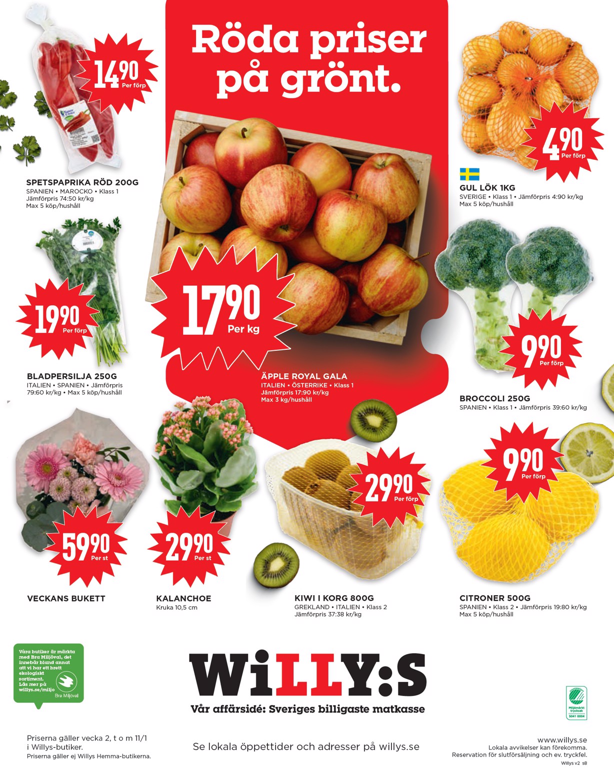 willy-s - Willy's-reklambladet giltigt från 05/01 - 11/01 - page: 8