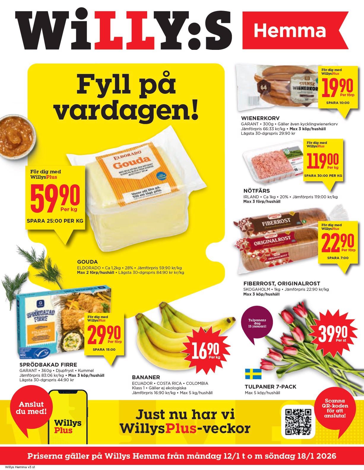 willy-s - Willy's - Hemma-reklambladet giltigt från 12/01 - 18/01 - page: 1