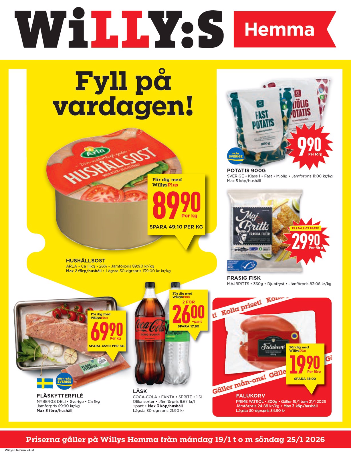 willy-s - Willy's - Hemma-reklambladet giltigt från 19/01 - 25/01