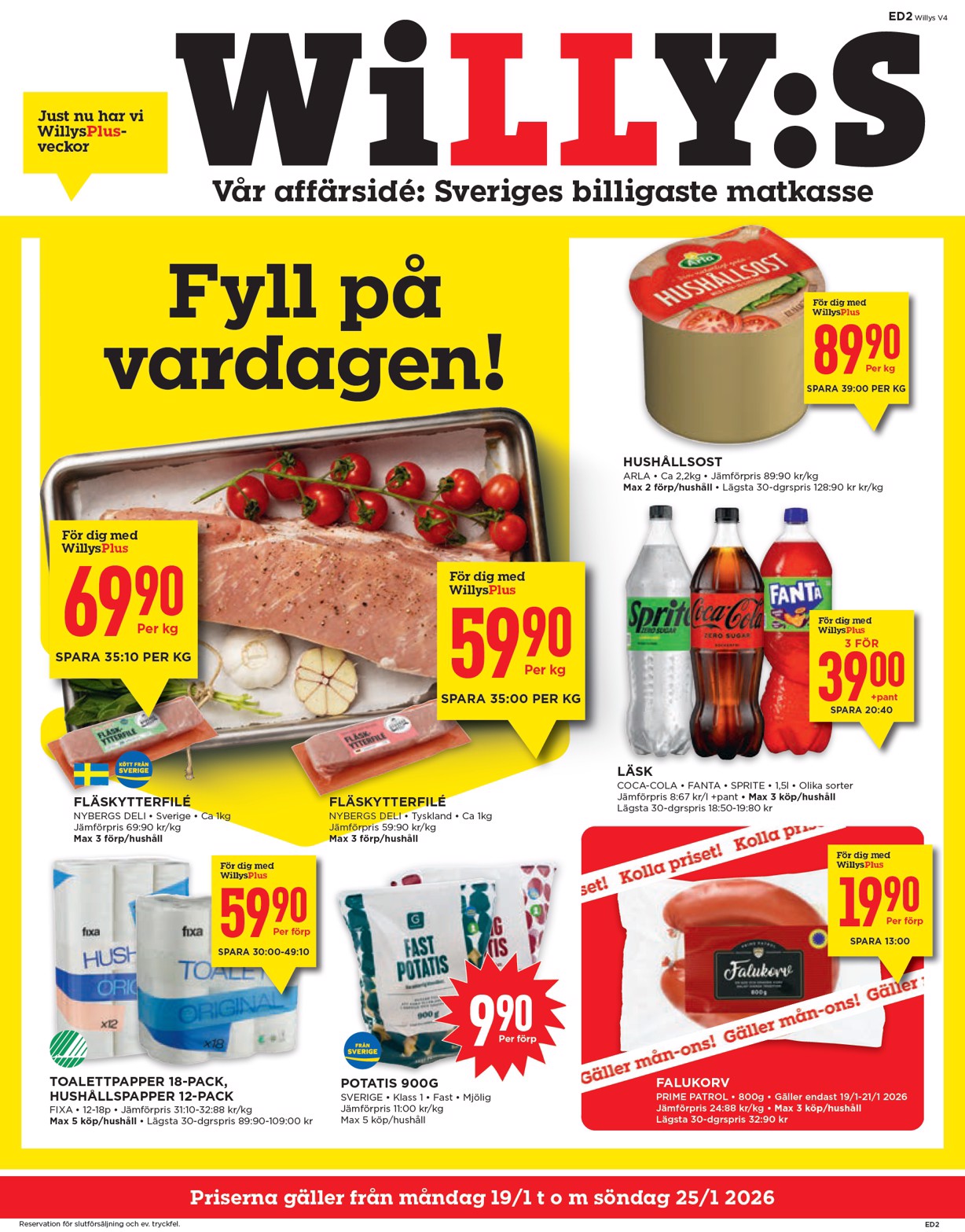 willy-s - Willy's-reklambladet giltigt från 19/01 - 25/01
