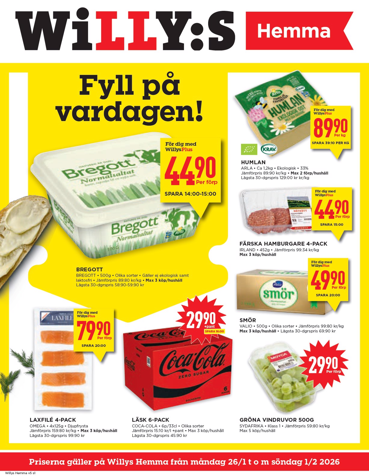 willy-s - Willy's - Hemma-reklambladet giltigt från 26/01 - 01/02