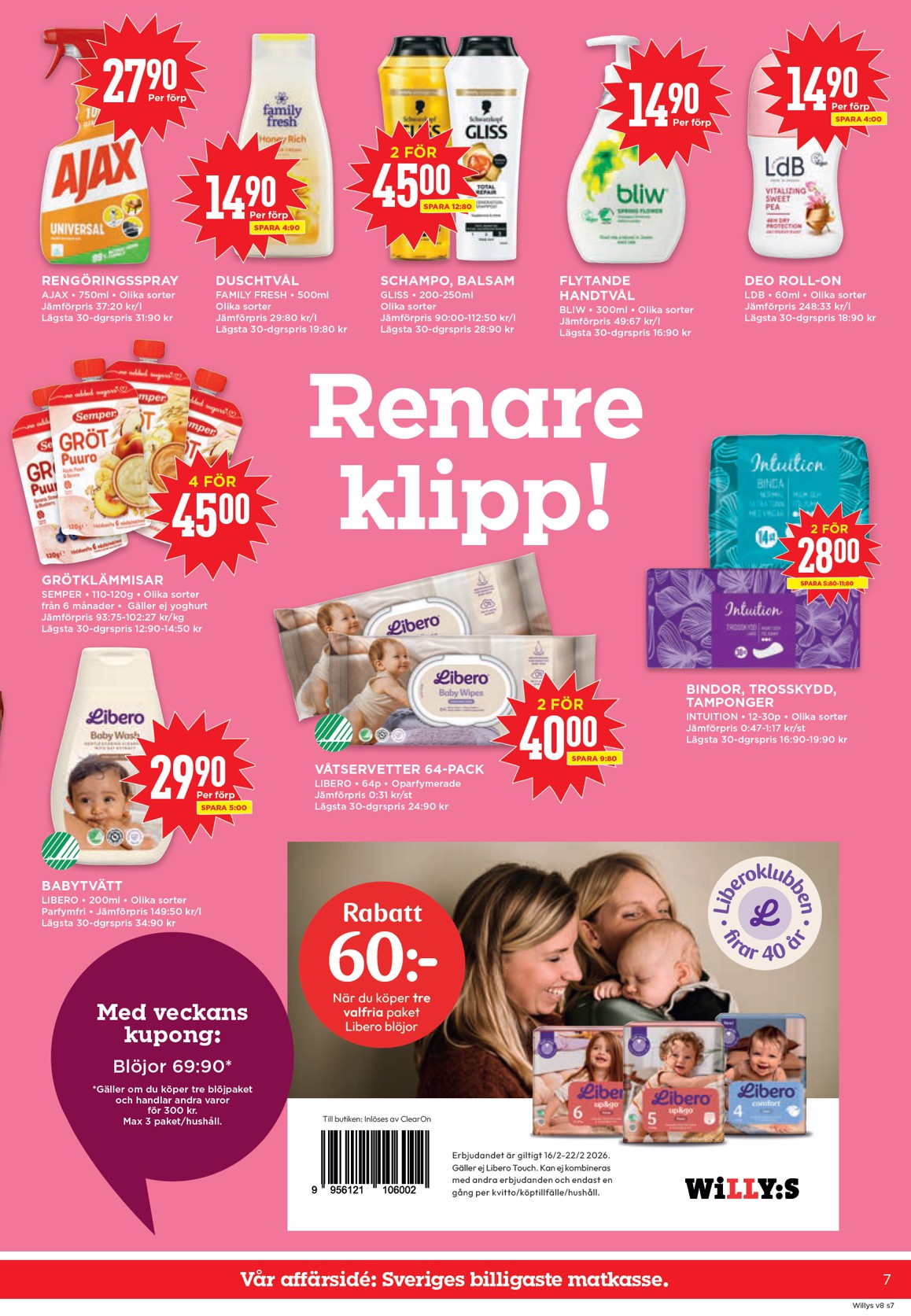 willy-s - Willy's-reklambladet giltigt från 16/02/2026 - 22/02/2026 - page: 7