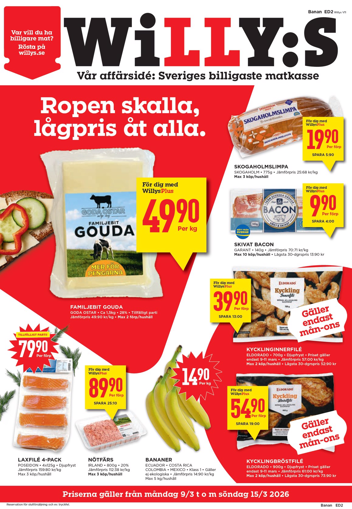 willy-s - Willy's-reklambladet giltigt från 09/03/2026 - 15/03/2026