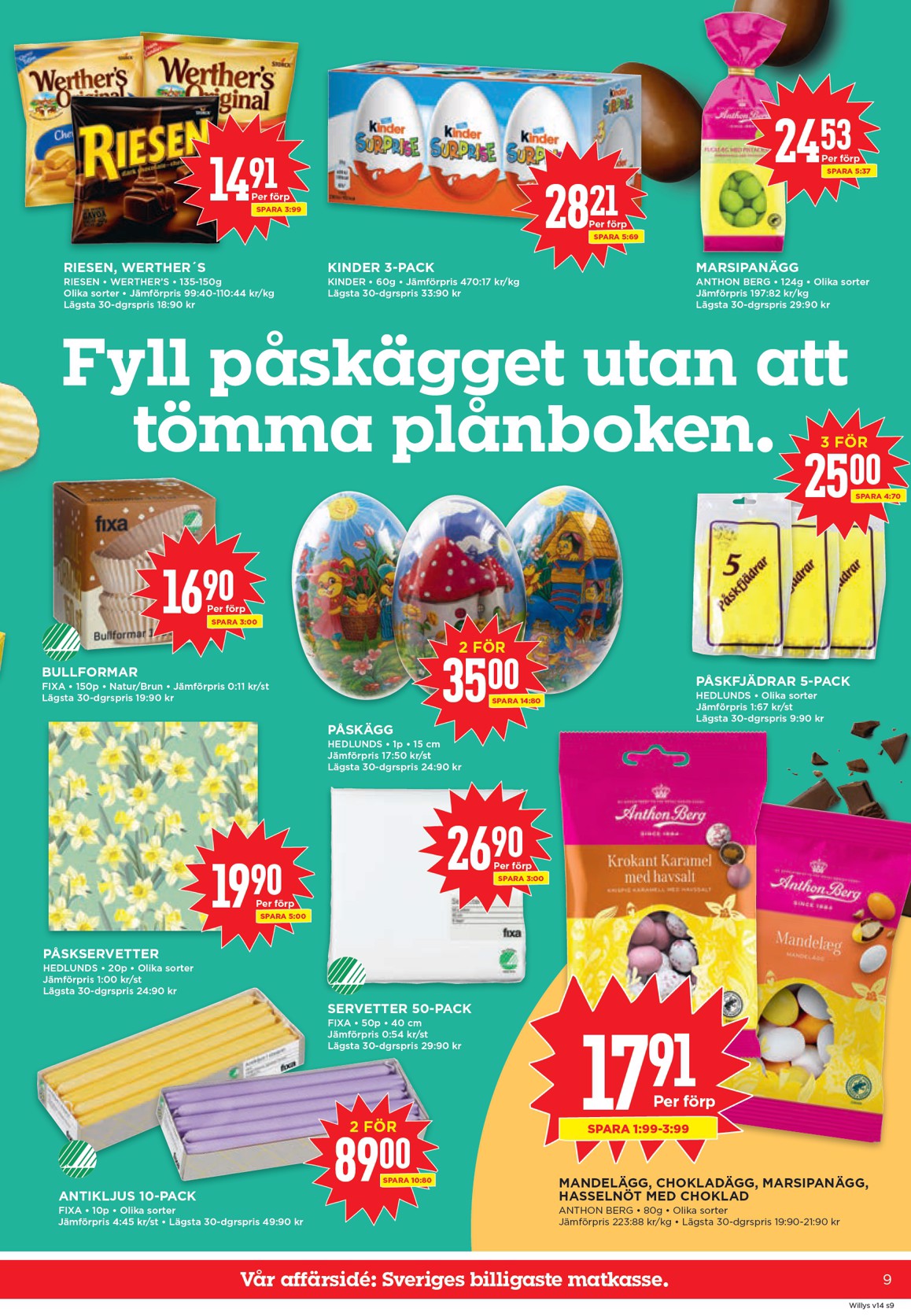 willy-s - Willy's-reklambladet giltigt från 30/03/2026 - 05/04/2026 - page: 9