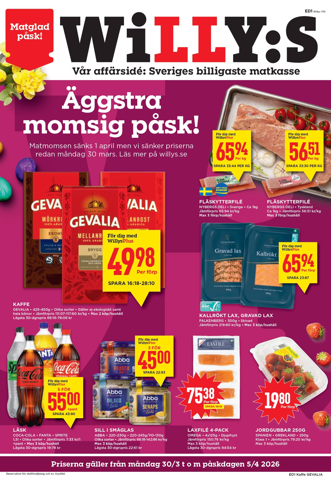 willy-s - Willy's-reklambladet giltigt från 30/03/2026 - 05/04/2026