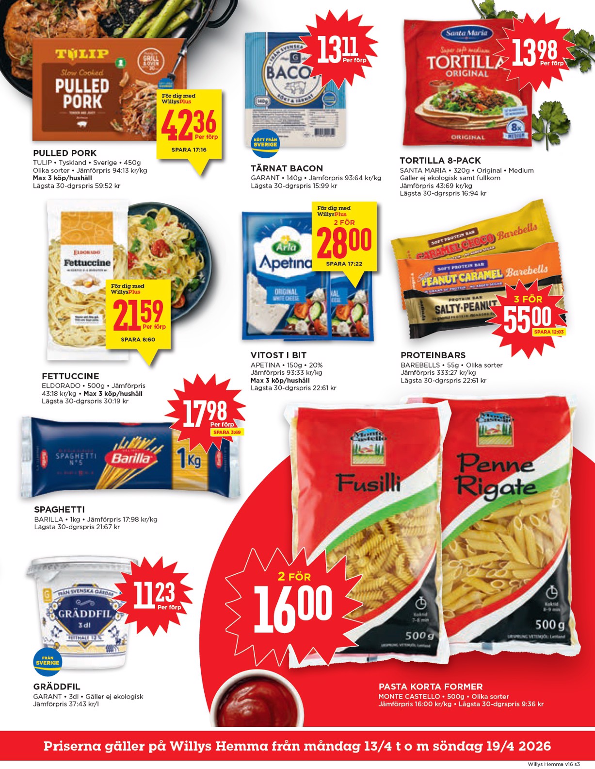 willy-s - Aktuellt Willy's - Hemma reklamblad giltigt från måndag 13/04/2026 till söndag 19/04/2026 - page: 3