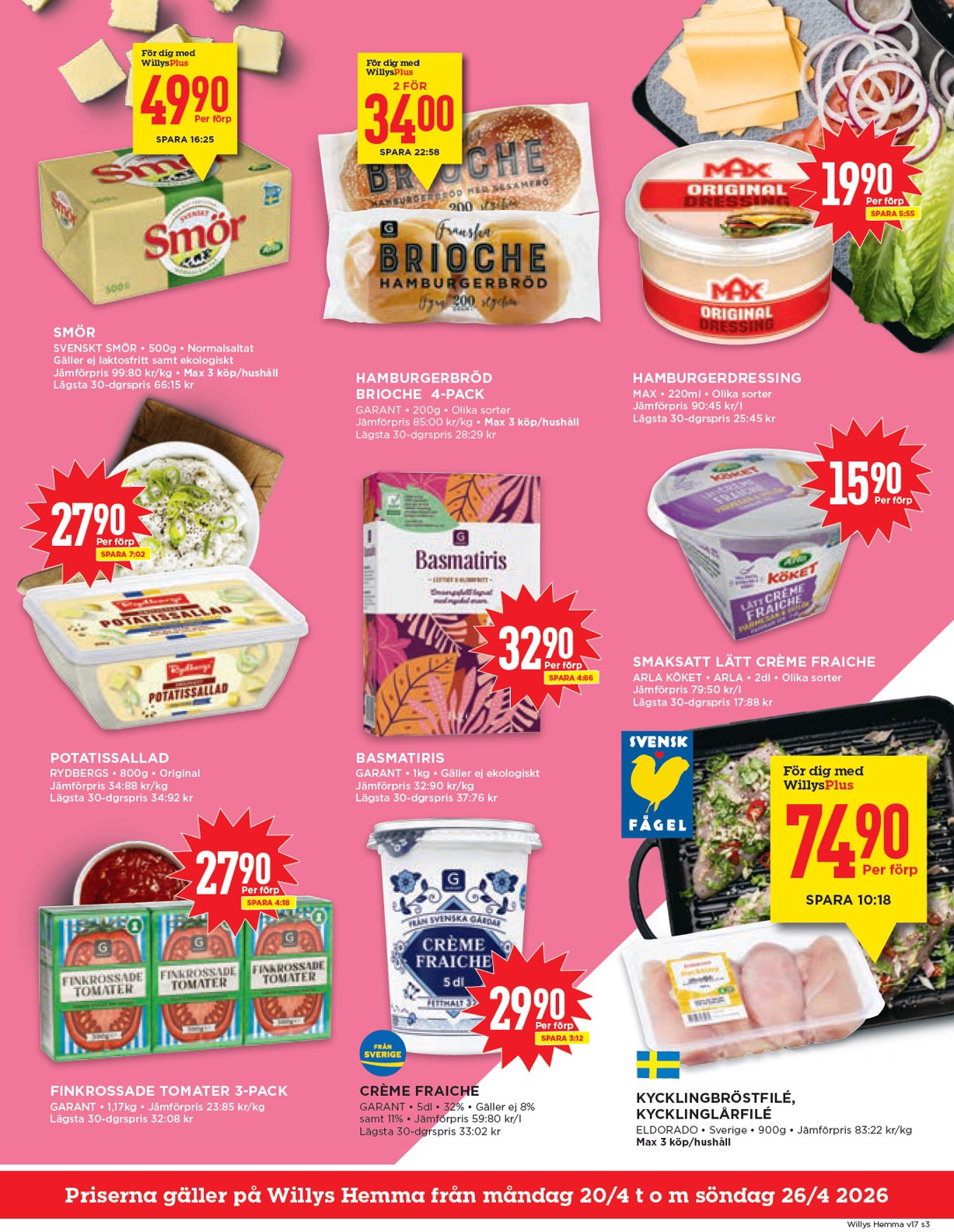 willy-s - Aktuellt Willy's - Hemma reklamblad giltigt från måndag 20/04/2026 till söndag 26/04/2026 - page: 3