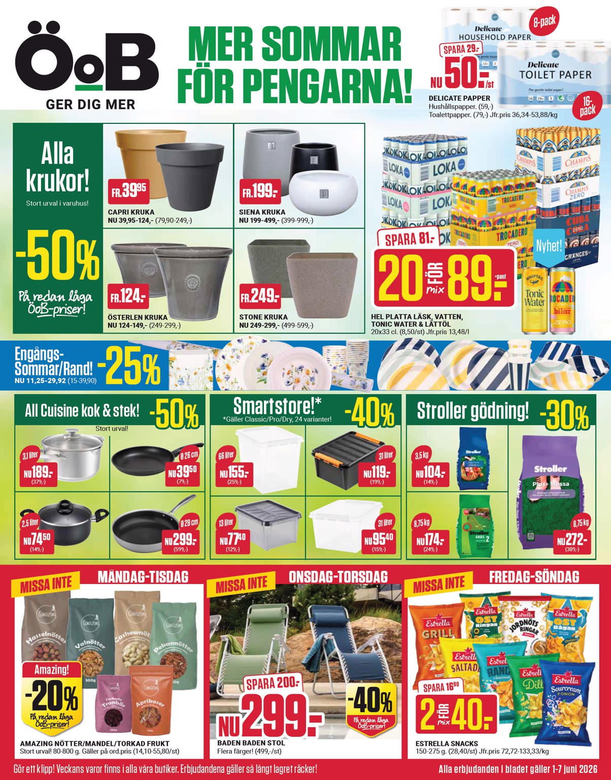 oob - Nytt ÖoB reklamblad från måndag, 01/06/2026 till söndag, 07/06/2026 - page: 1