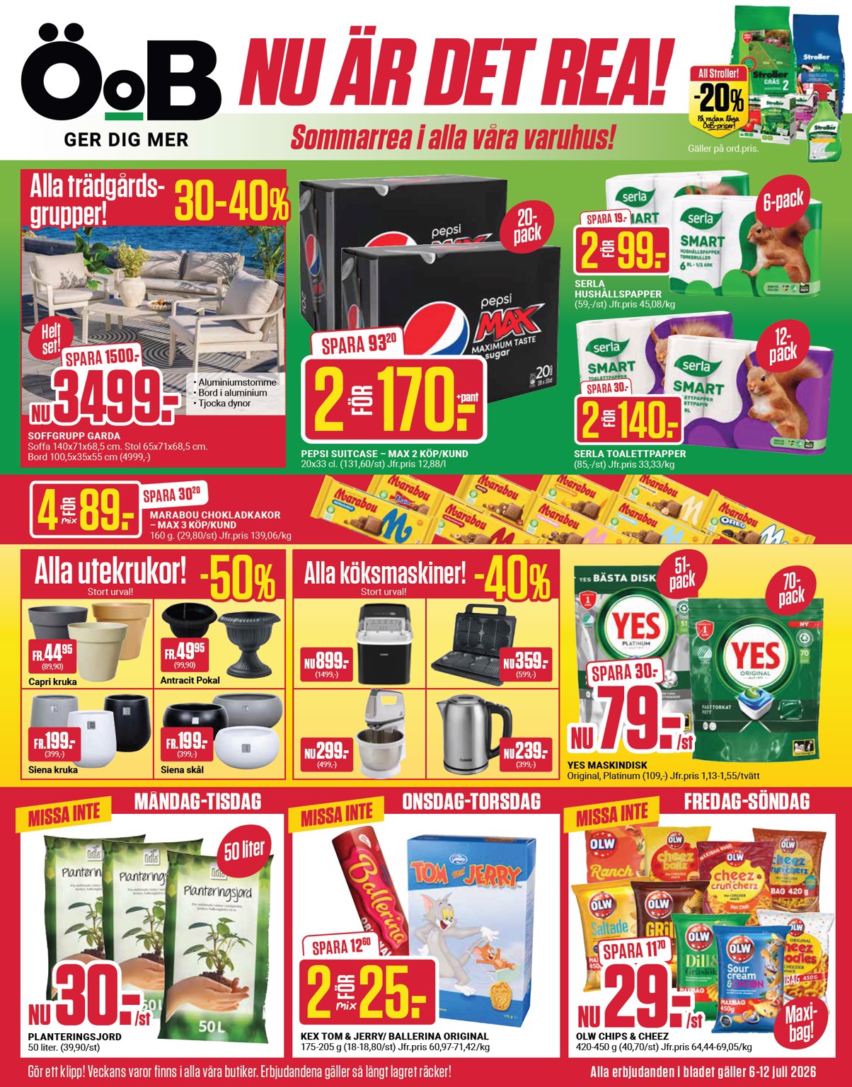oob - Nytt ÖoB reklamblad från måndag, 06/07/2026 till söndag, 12/07/2026 - page: 1