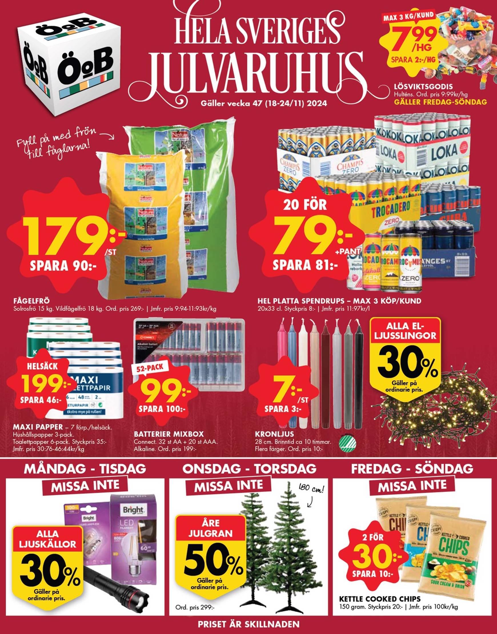 oob - ÖoB - Julvaruhus-reklambladet är giltigt från 18.11. - 24.11.