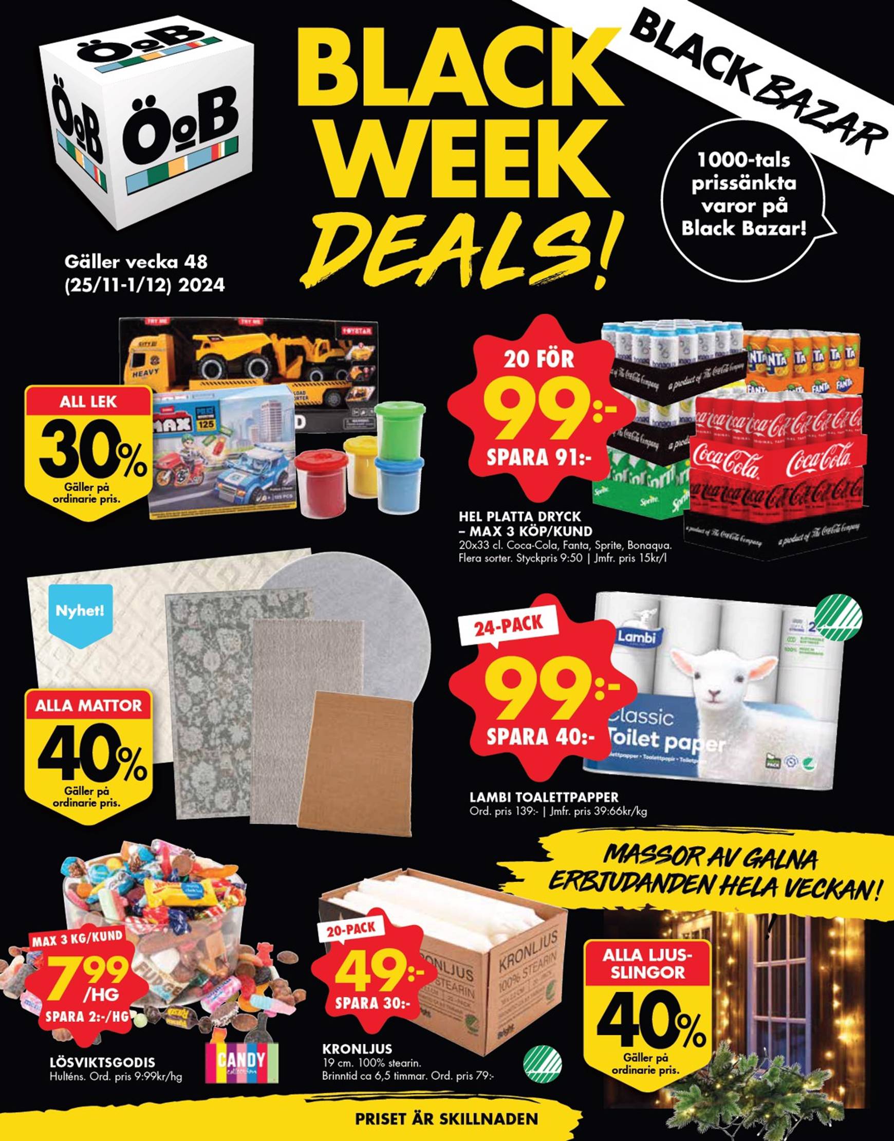 oob - ÖoB - Black Week-reklambladet är giltigt från 25/11 - 01/12