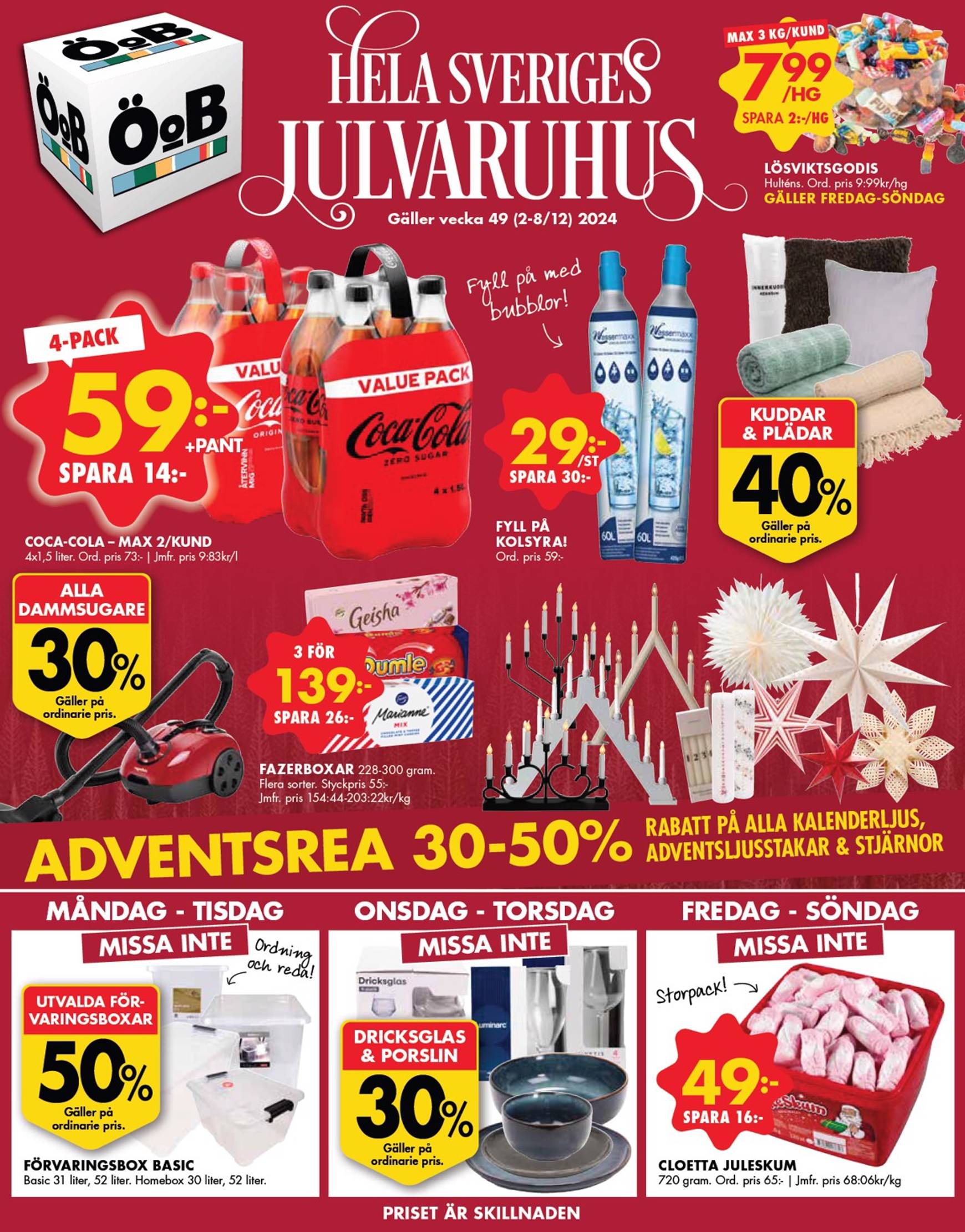 oob - ÖoB-reklambladet är giltigt från 02/12 - 08/12