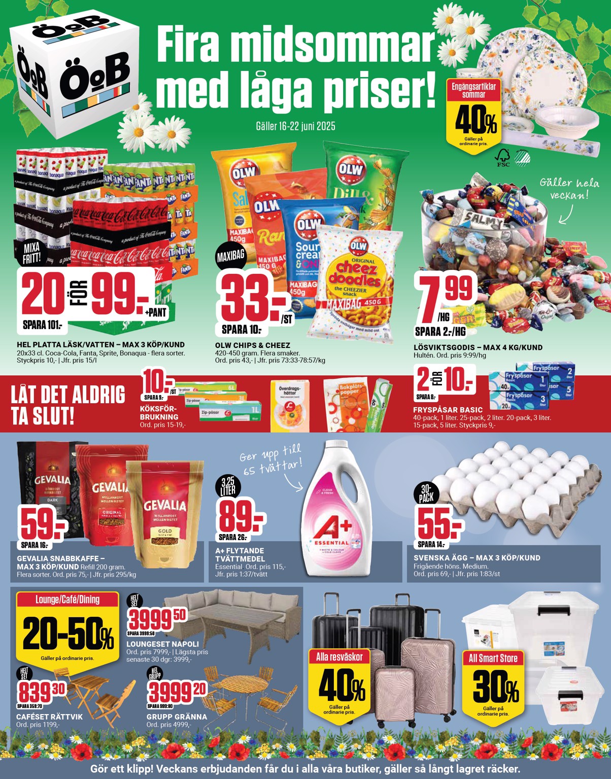 oob - ÖoB-reklambladet giltigt från 16/06 - 22/06
