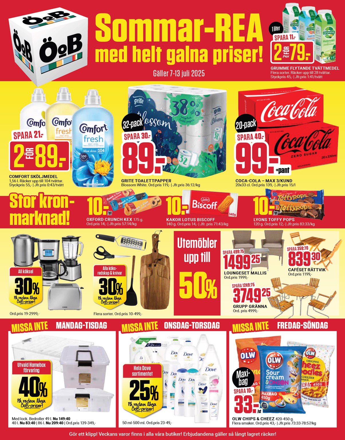 oob - ÖoB-reklambladet giltigt från 07/07 - 13/07