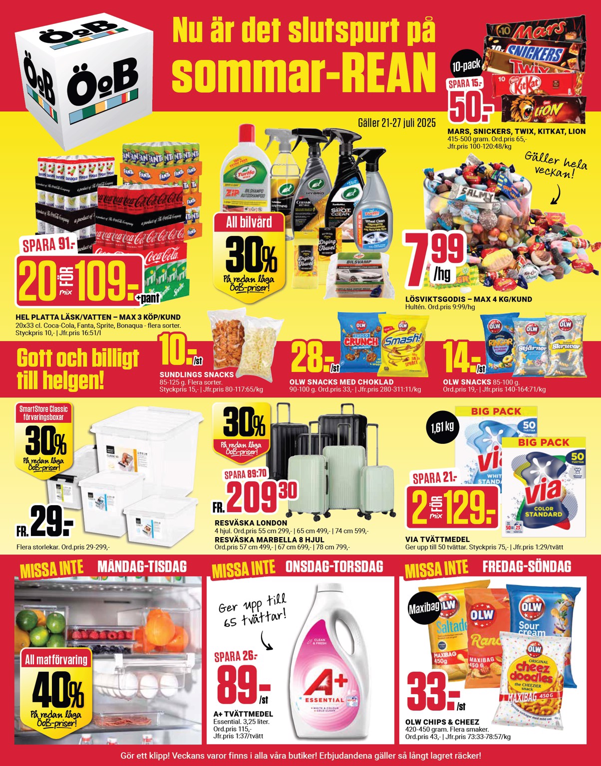 oob - ÖoB-reklambladet giltigt från 21/07 - 27/07
