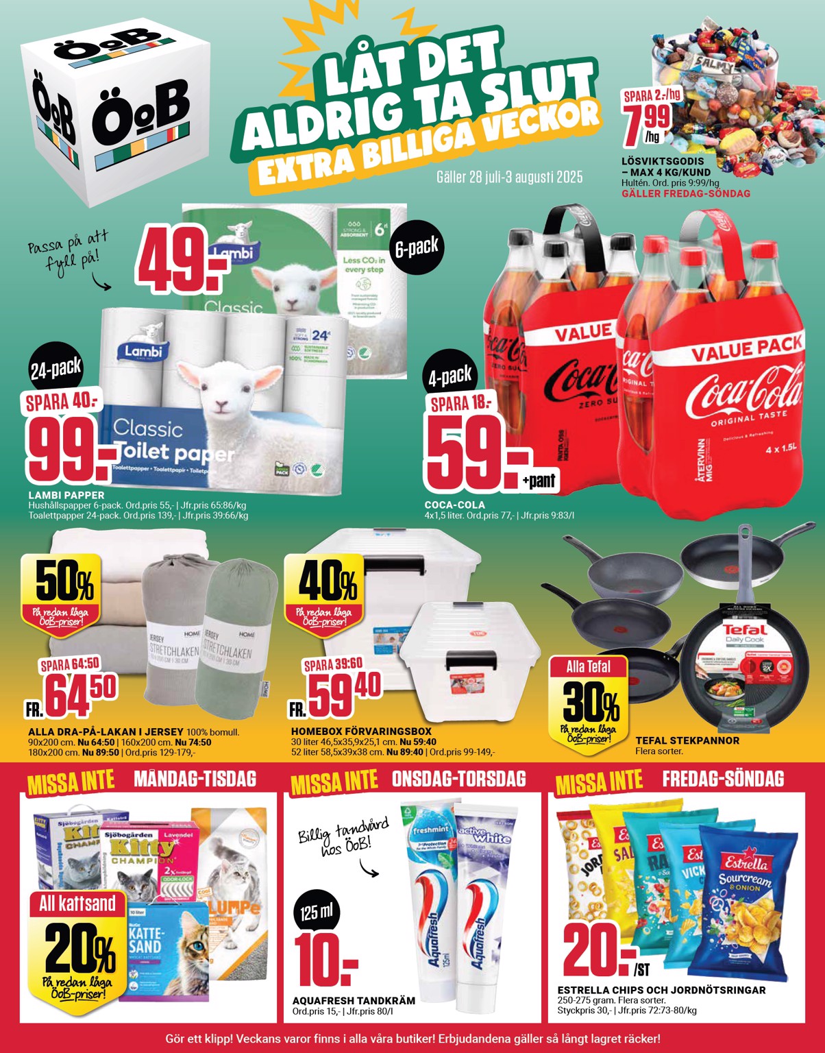 oob - ÖoB-reklambladet giltigt från 28/07 - 03/08