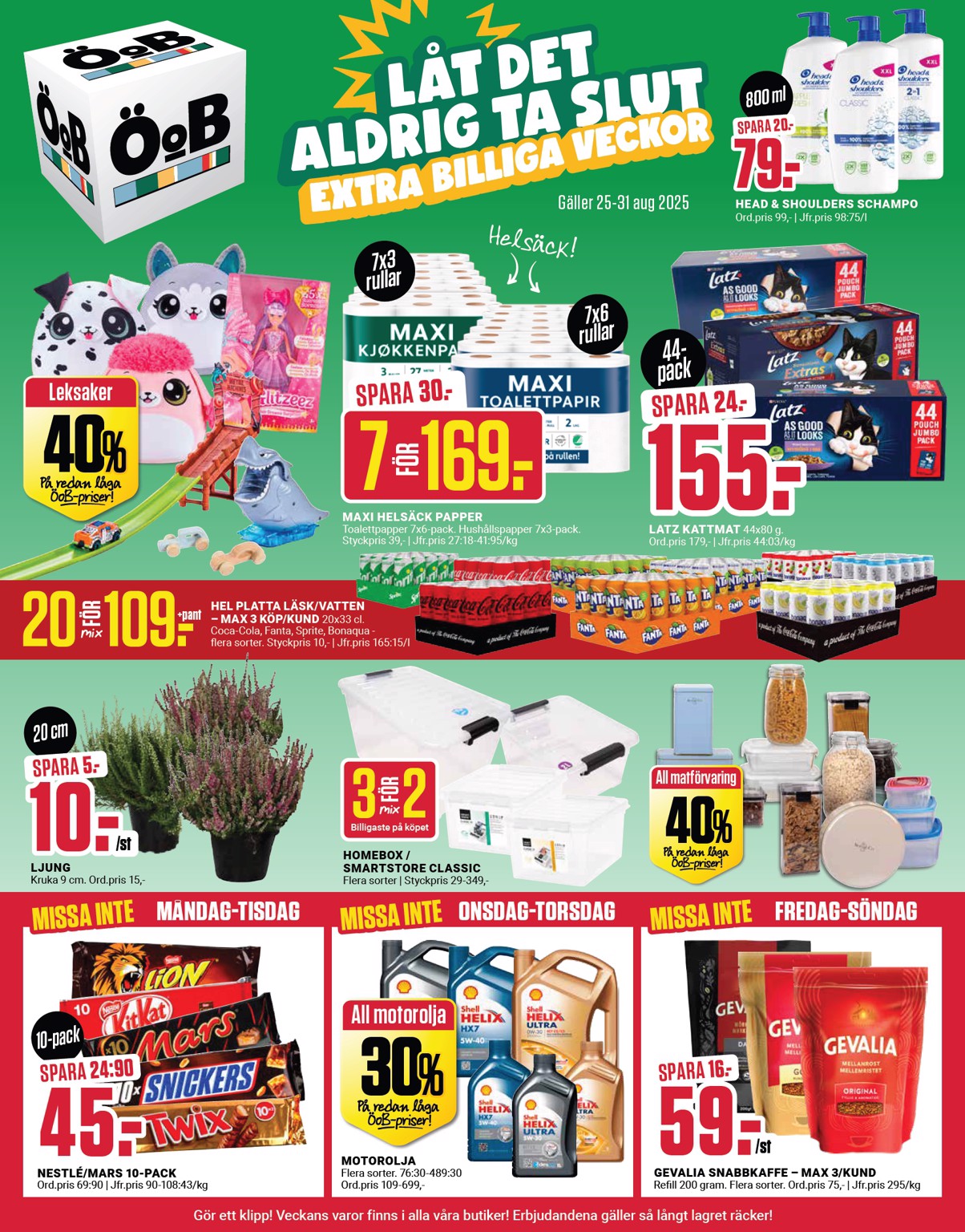 oob - ÖoB-reklambladet giltigt från 25/08 - 31/08