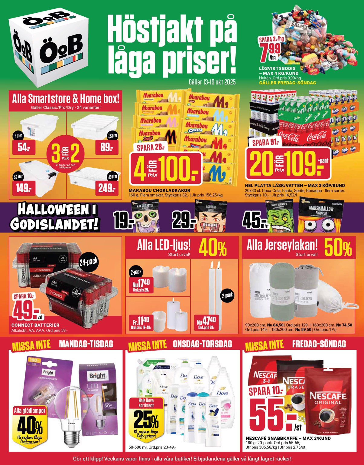 oob - ÖoB-reklambladet giltigt från 13/10 - 19/10