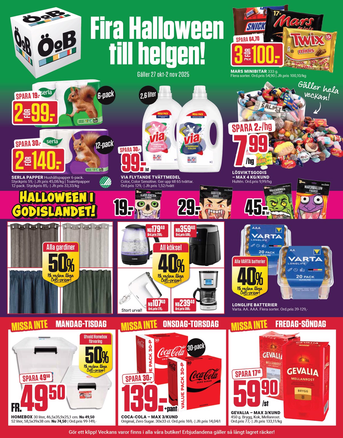 oob - ÖoB-reklambladet giltigt från 27/10 - 02/11