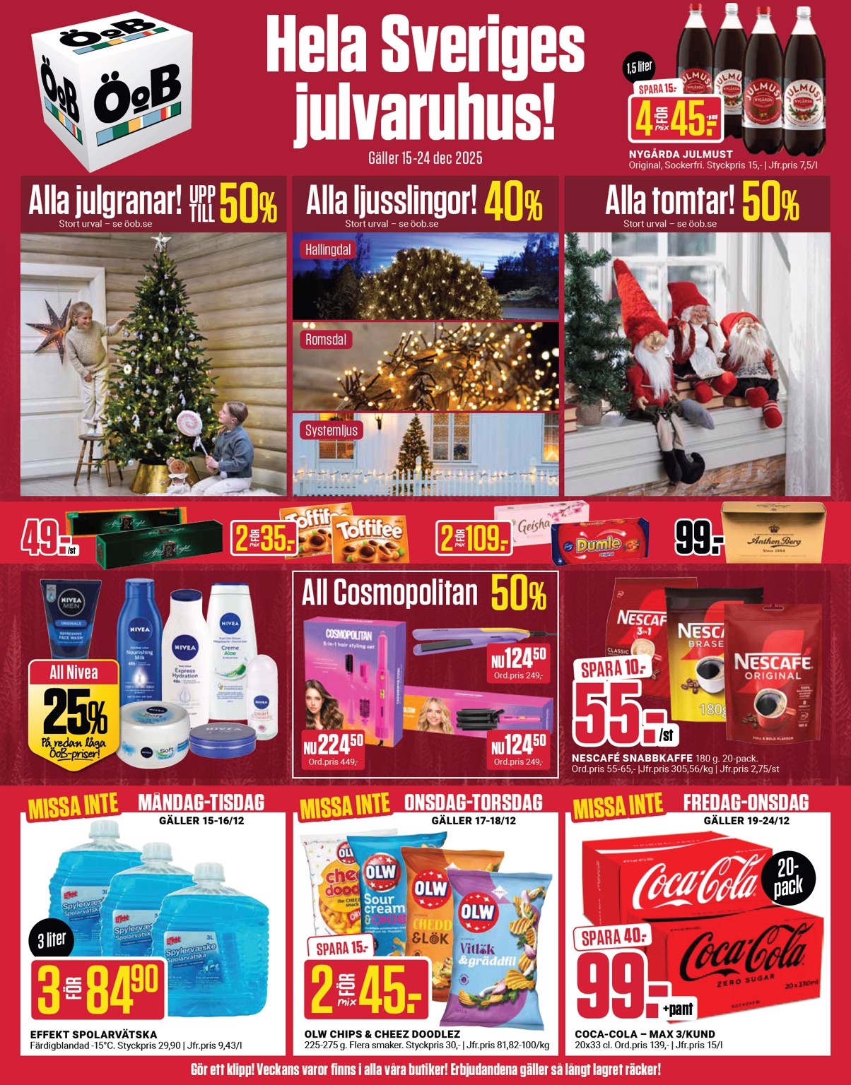 oob - ÖoB-reklambladet giltigt från 15/12 - 24/12