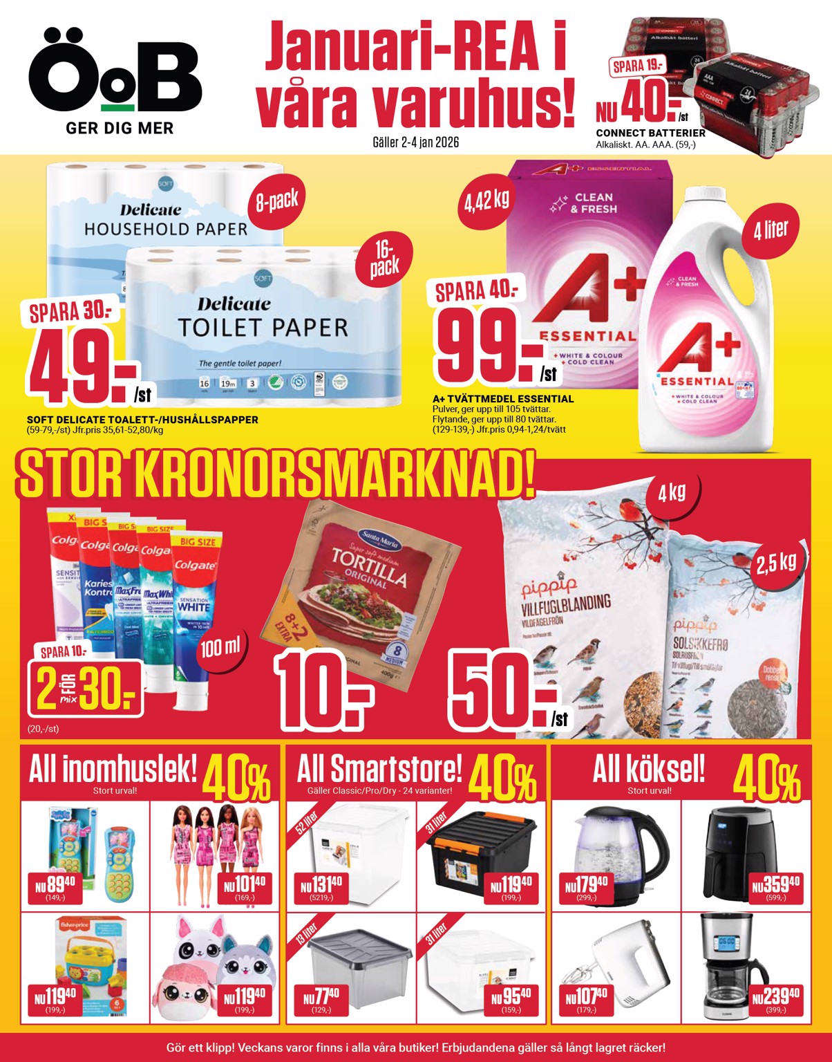 oob - ÖoB-reklambladet giltigt från 02/01 - 04/01
