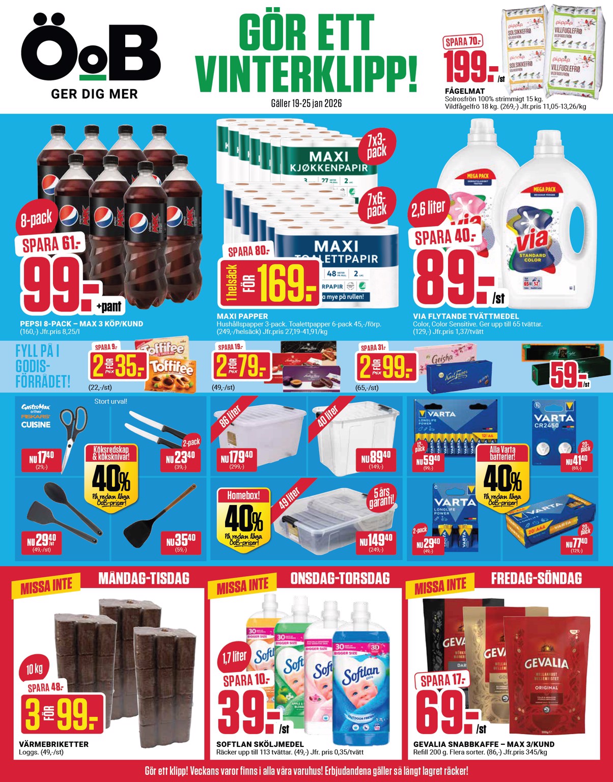 oob - ÖoB-reklambladet giltigt från 19/01 - 25/01 - page: 1