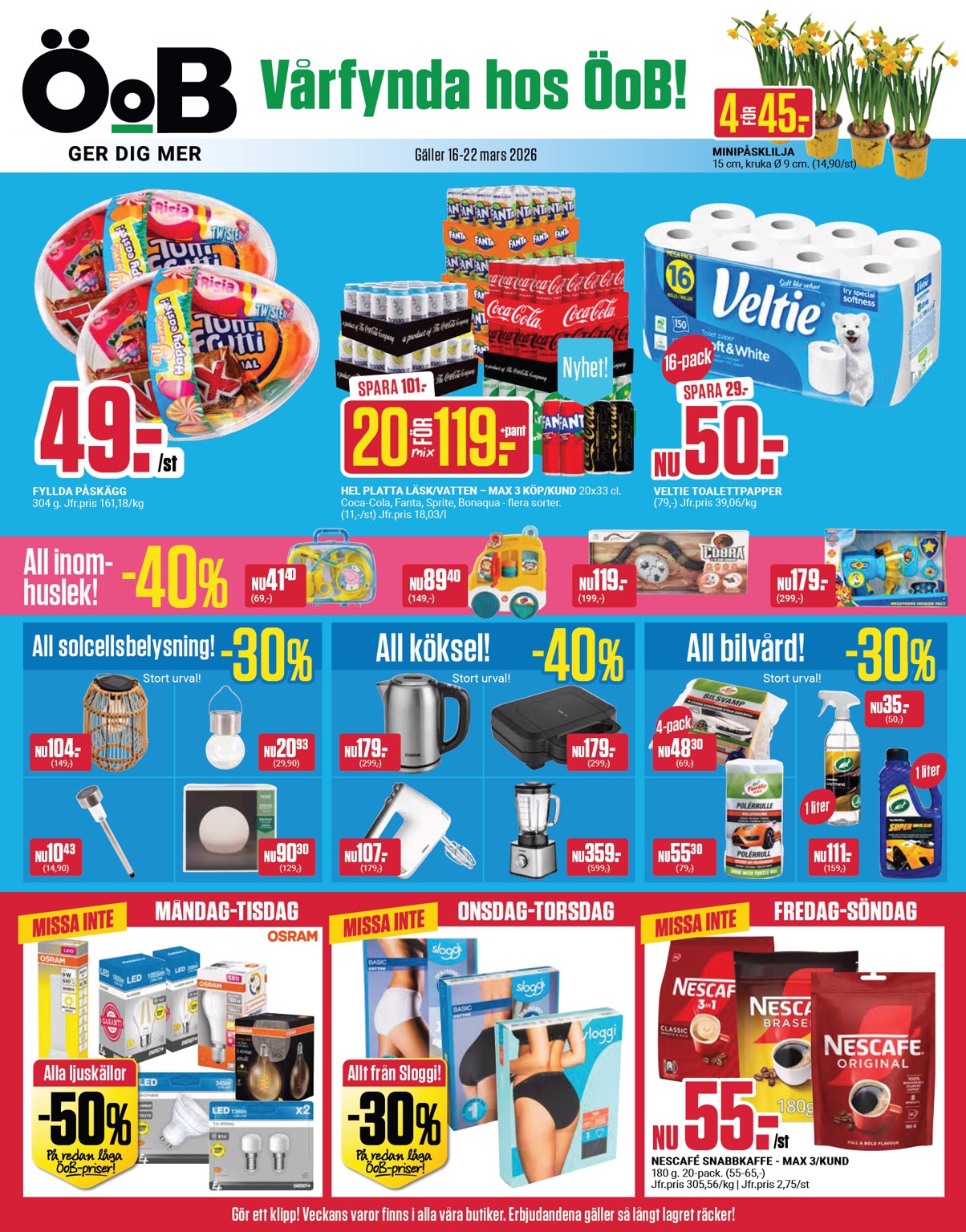 oob - ÖoB-reklambladet giltigt från 16/03/2026 - 22/03/2026 - page: 1