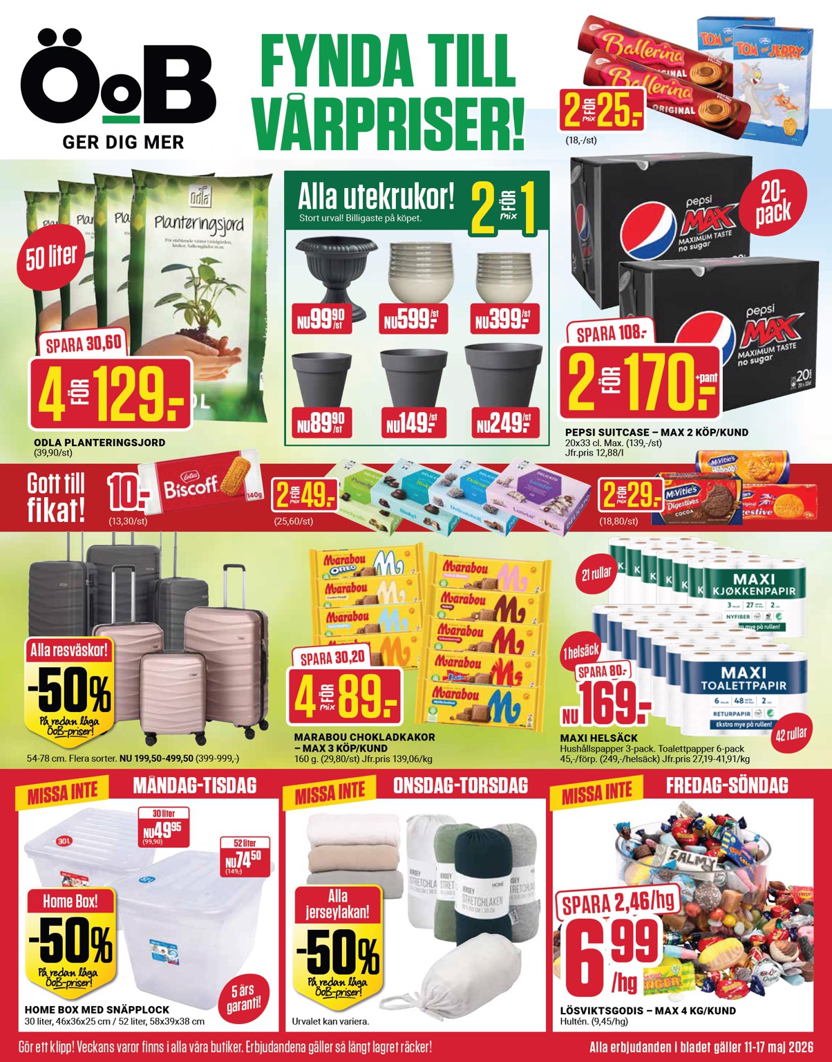 oob - ÖoB reklamblad för nästa vecka från måndag 11/05/2026 till söndag 17/05/2026 - page: 1