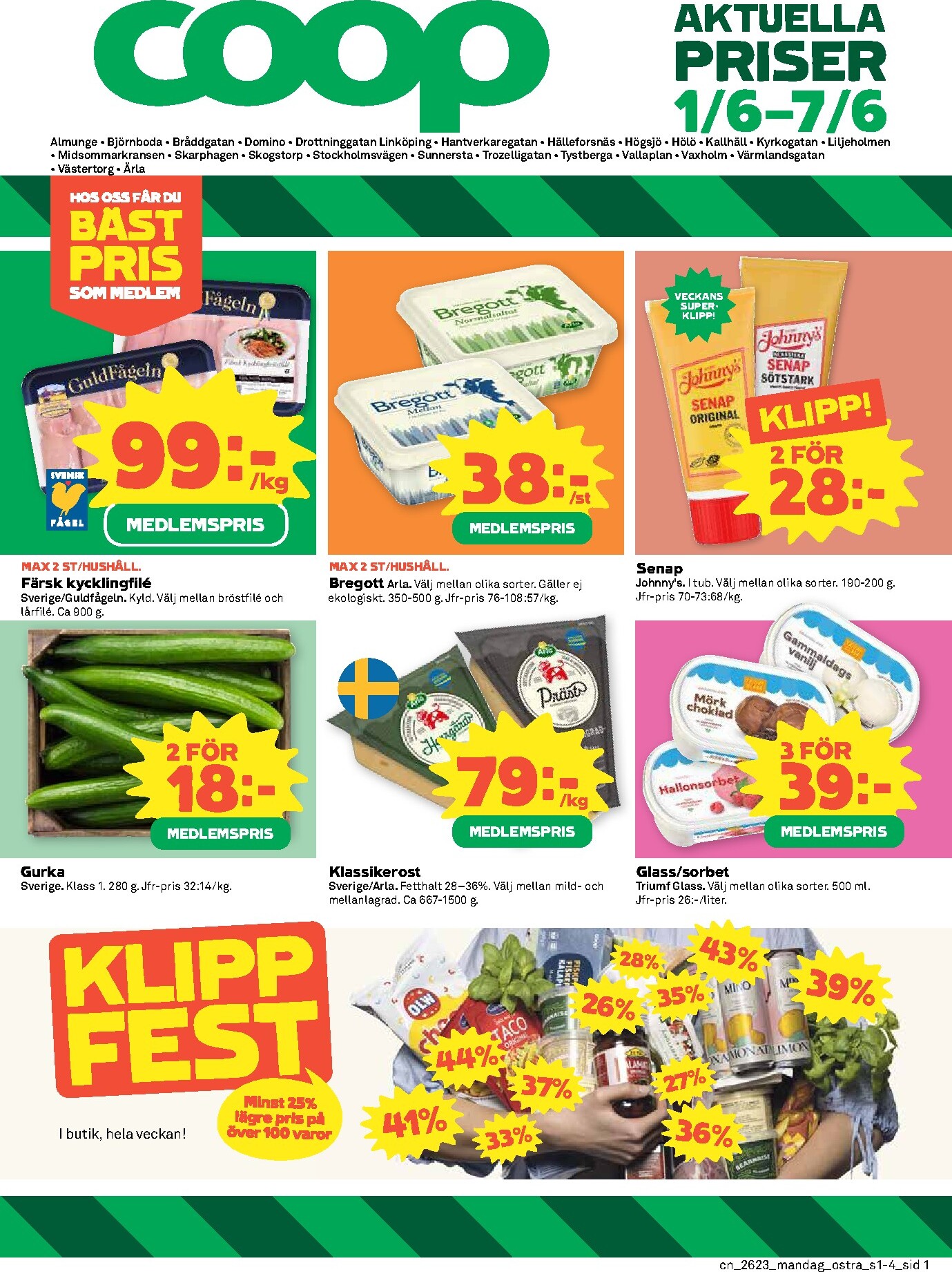 coop - Nytt Coop reklamblad från måndag, 01/06/2026 till söndag, 07/06/2026