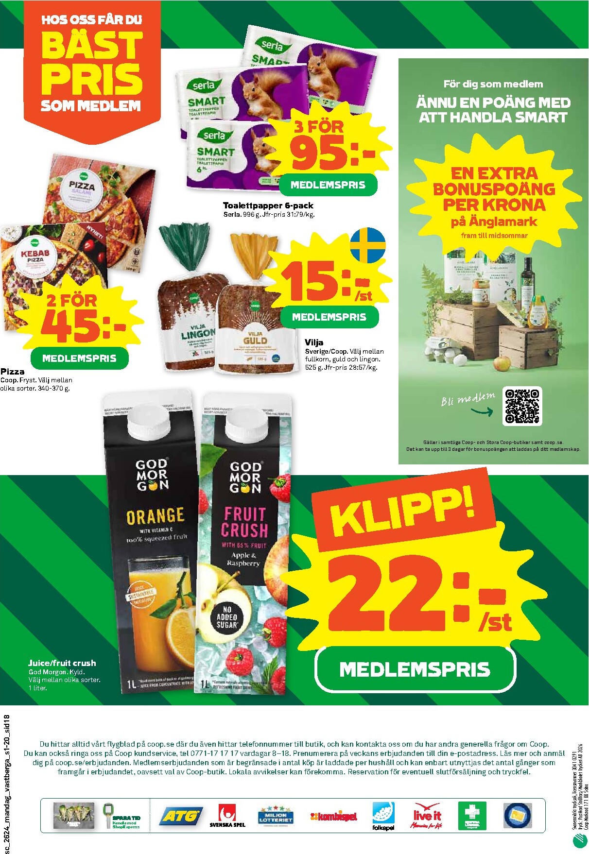 coop - Nytt Stora Coop reklamblad från måndag, 08/06/2026 till söndag, 14/06/2026 - page: 18