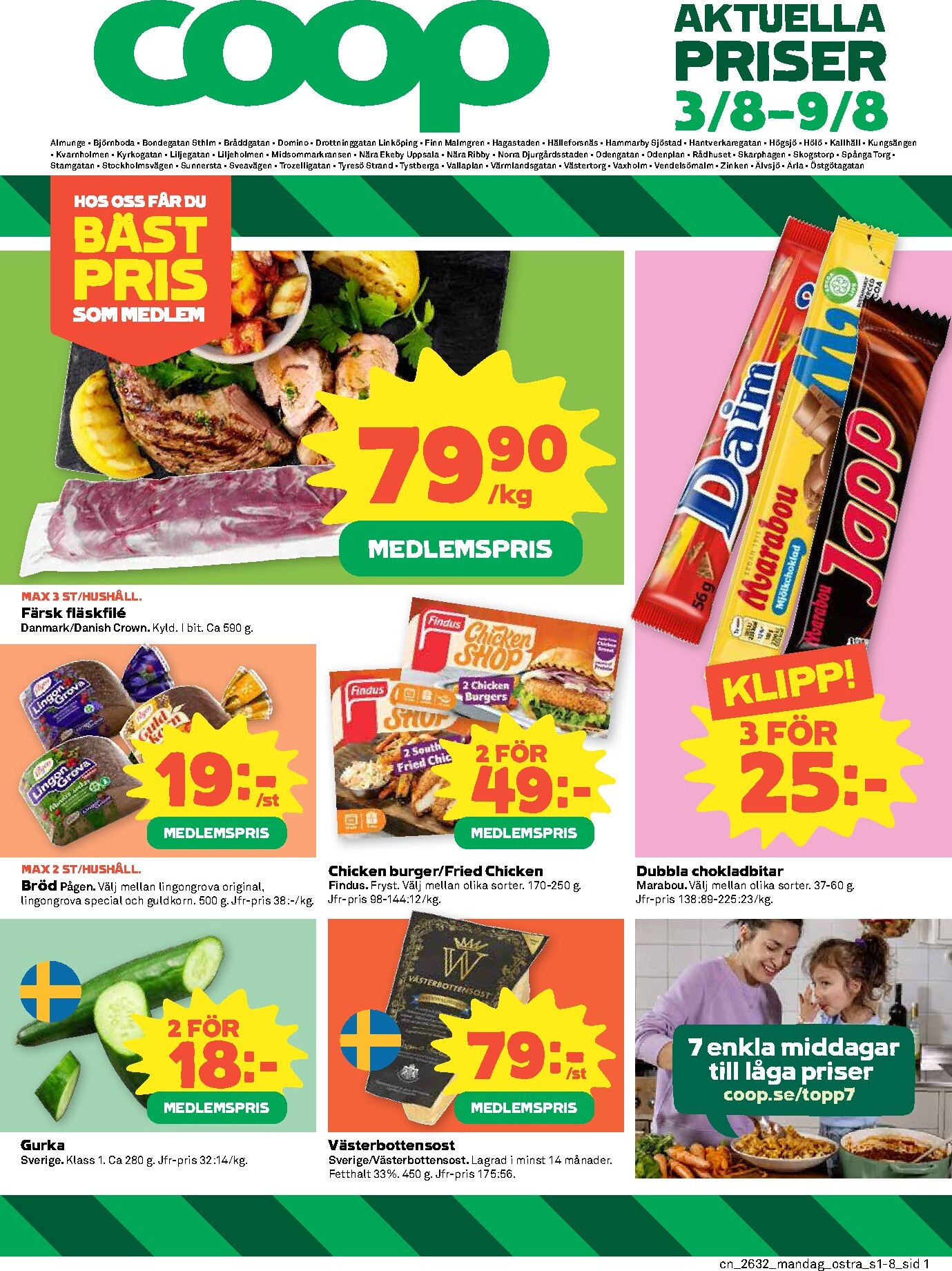 coop - Nytt Coop reklamblad från måndag, 03/08/2026 till söndag, 09/08/2026
