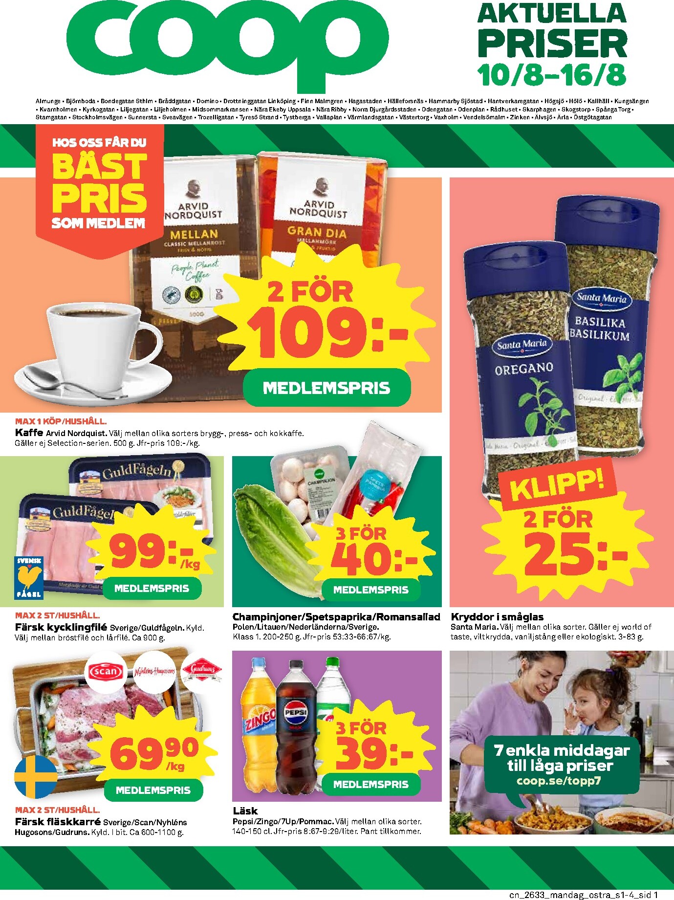 coop - Nytt Coop reklamblad från måndag, 10/08/2026 till söndag, 16/08/2026