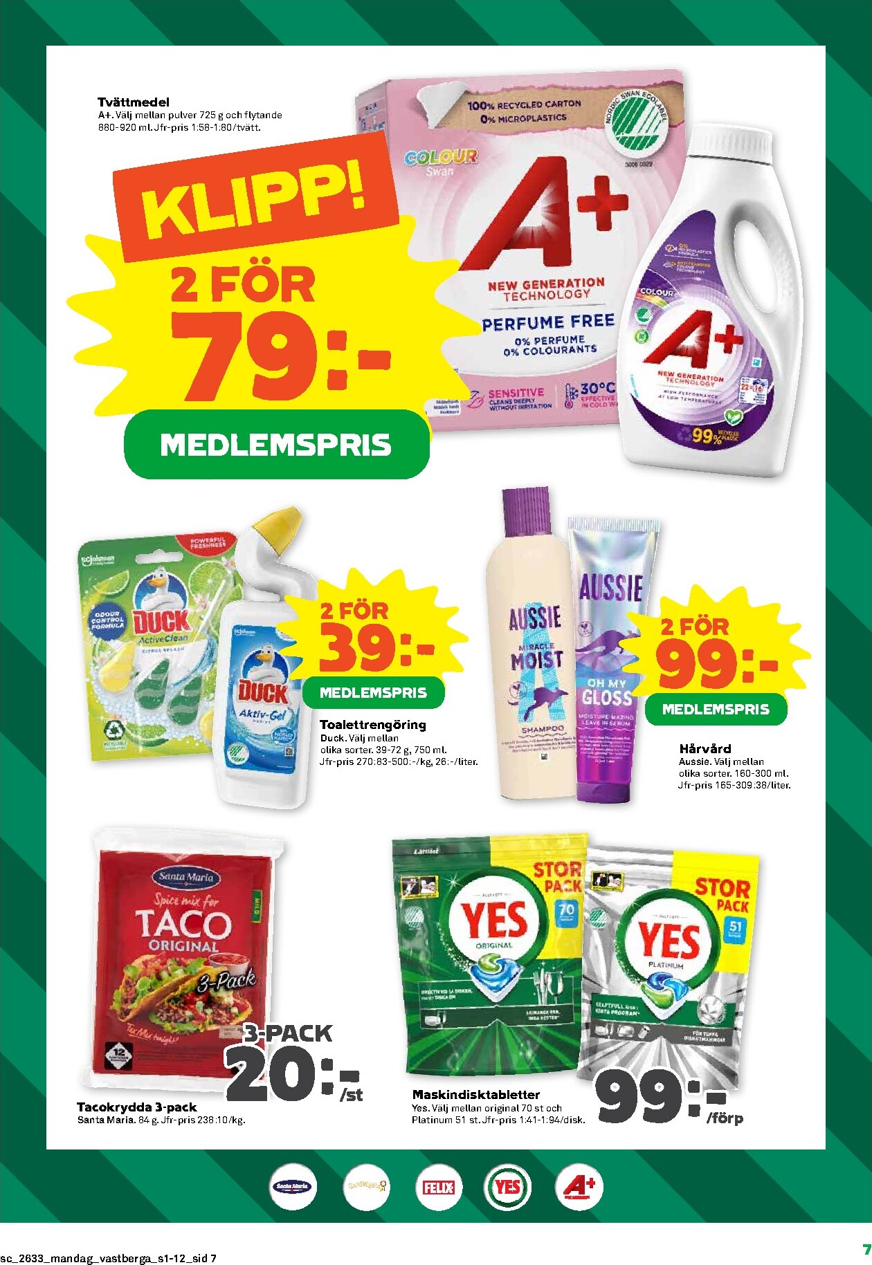 coop - Nytt Stora Coop - Familjefest reklamblad från måndag, 10/08/2026 till söndag, 16/08/2026 - page: 7