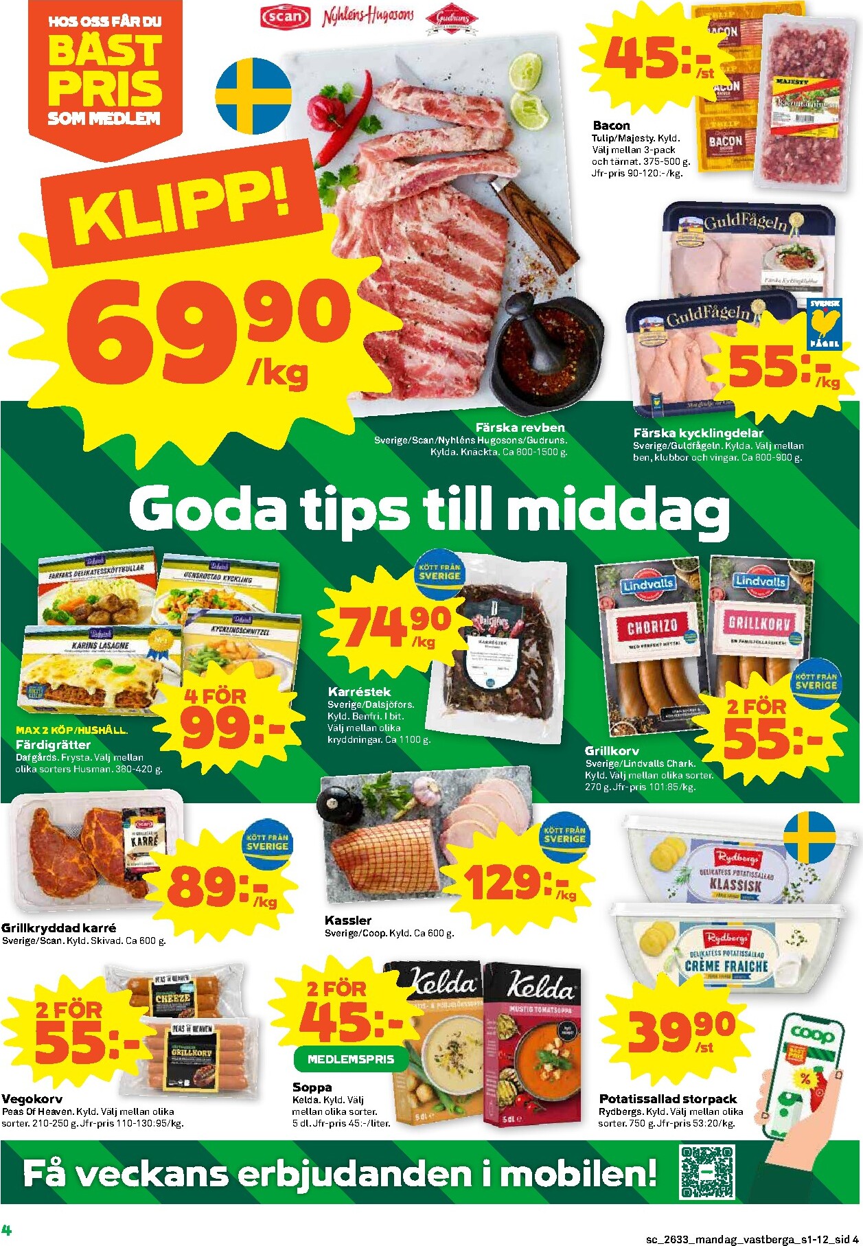 coop - Nytt Stora Coop - Familjefest reklamblad från måndag, 10/08/2026 till söndag, 16/08/2026 - page: 4