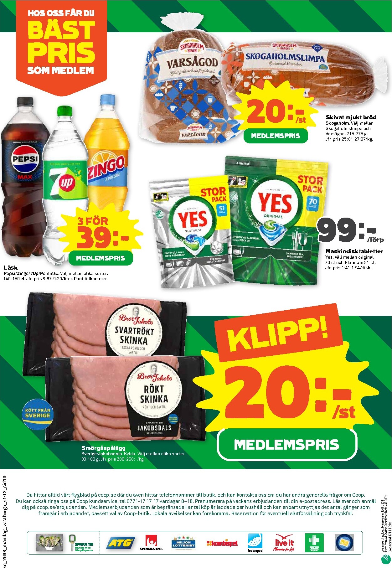 coop - Nytt Stora Coop - Familjefest reklamblad från måndag, 10/08/2026 till söndag, 16/08/2026 - page: 10