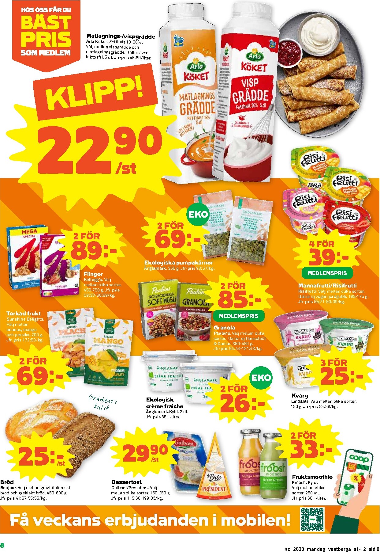 coop - Nytt Stora Coop - Familjefest reklamblad från måndag, 10/08/2026 till söndag, 16/08/2026 - page: 8
