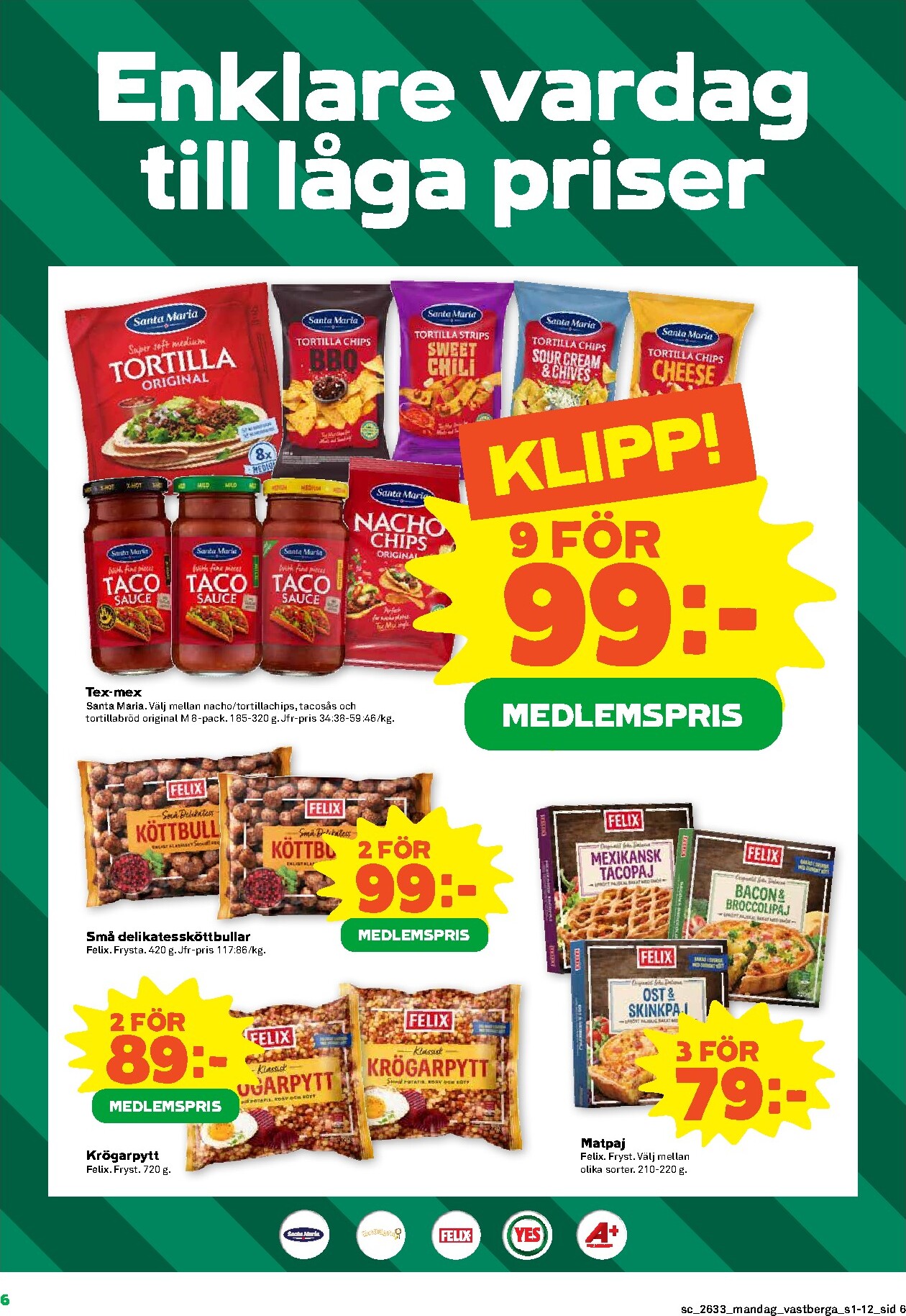 coop - Nytt Stora Coop - Familjefest reklamblad från måndag, 10/08/2026 till söndag, 16/08/2026 - page: 6