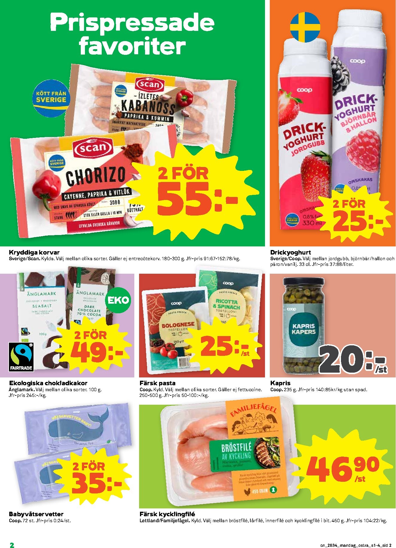 coop - Nytt Coop reklamblad från måndag, 17/08/2026 till söndag, 23/08/2026 - page: 2
